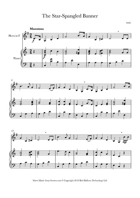 French Horn Music Sheet With Letters at Elsie Tucker blog