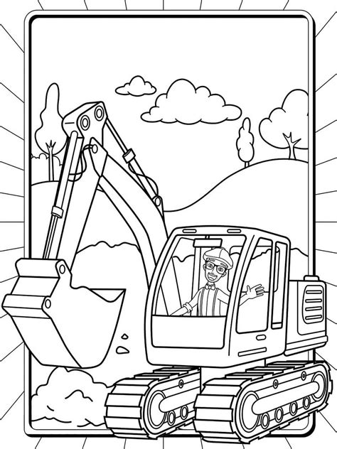 Blippi coloring pages - Free Printable