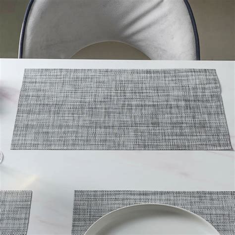 Grey PVC Table Mat Set of 6 Online - Premium Table Mat | Nestasia