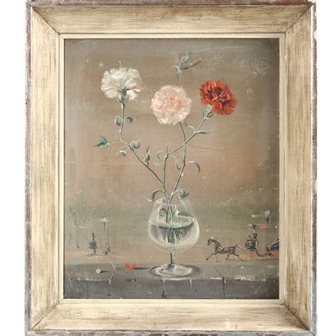 Igor Pantuhoff. Surealistisk stileben , olie på lærred | Lauritz.com