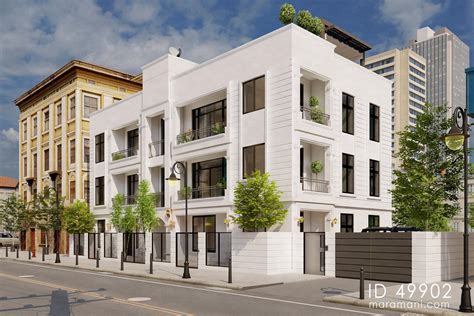 6-plex Apartments building - ID 49902 - Design by Maramani.com