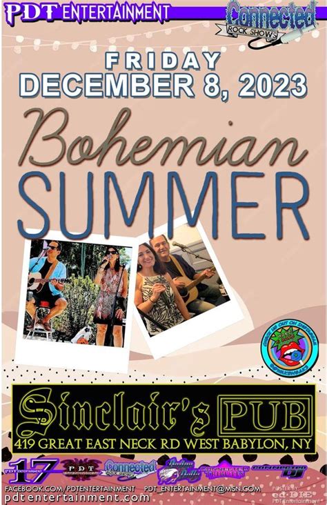 Bohemian Summer Rocks Sinclairs in W. Babylon, Sinclairs Pub, West ...
