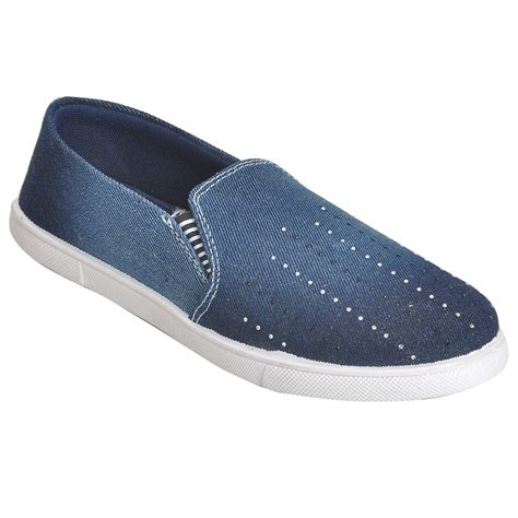 Buy Ajanta Women's Sky Blue Denim Shoes - 4 UK at Amazon.in