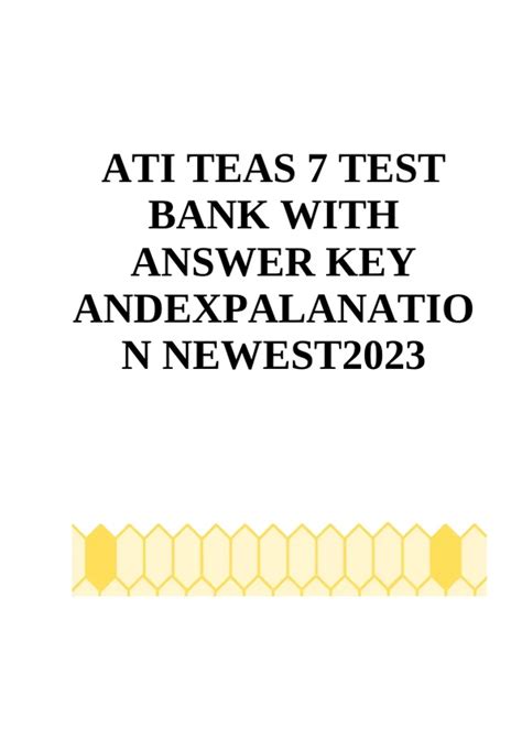 ATI TEAS 7 TEST BANK WITH ANSWER KEY ANDEXPALANATION NEWEST2023 - ATI ...