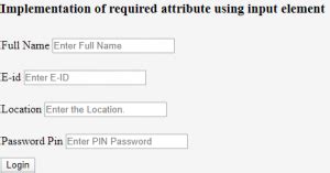 Image result for Required Attribute HTML