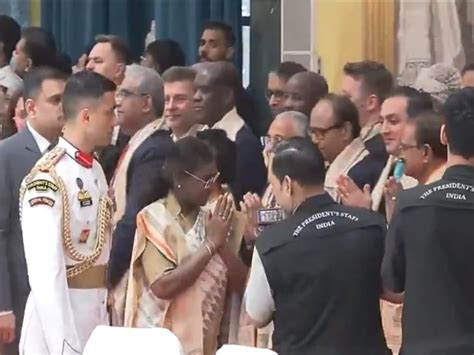 President Murmu hosts 'At Home' at Rashtrapati Bhavan; PM Modi, service ...