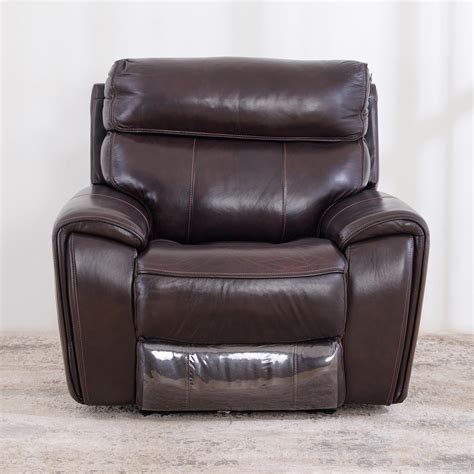 Buy (Refurbished) Helsinki Half Leather 1-Seater Electric Recliner ...