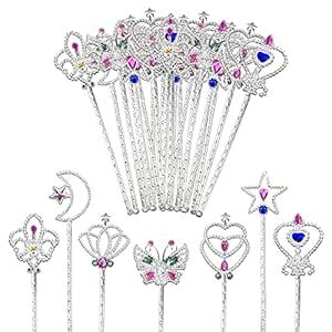 Buy 21 PCS Fairy Metallic Magic Dress-up Wand Princess Wand Kit Magic ...