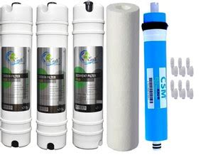 Earth ro system Gold Inline set + PP + CSM Membrane Filter Suitable for ...