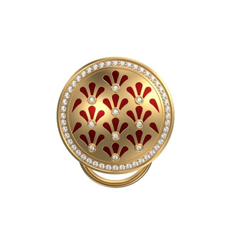 Bloom Luxe, Classic Button Set with CZ Diamonds, 18kt Gold Plating and