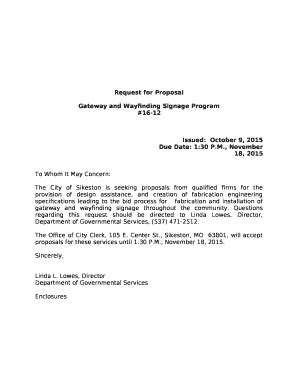 Gateway and Wayfinding Signage Program Doc Template | pdfFiller