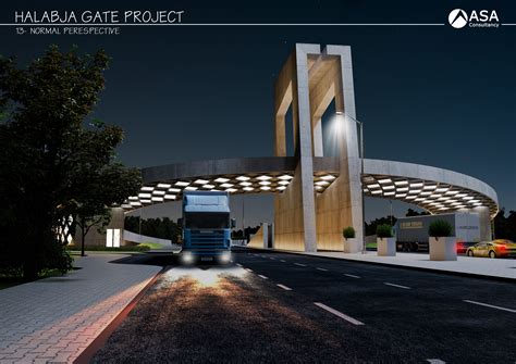 Halabja gate Project Gate Wall Design, Main Gate Design, Entrance ...