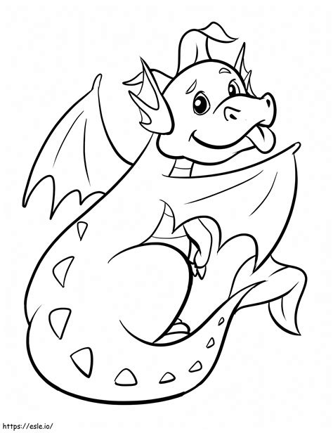 Little Dragon coloring page