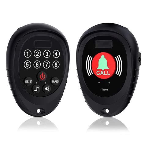 Rechargeable Wireless Caregiver, Pager Smart Call Button Transmitter ...