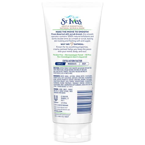 Buy St Ives Gentle Smoothing Oatmeal Scrub & Mask 170G Online at ...