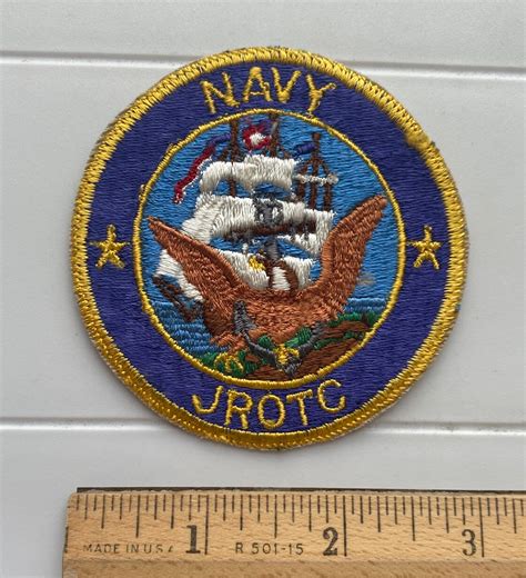 US Navy JROTC Junior Reserve Officers Training Corps Round Embroidered ...