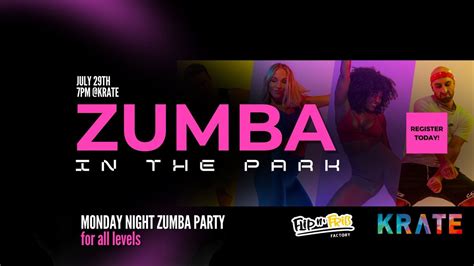 Zumba in the Park at KRATE, KRATE at the Grove, Wesley Chapel, 29 July ...