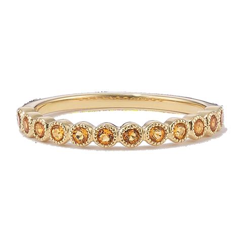 Leah Bezel-Set Citrine Ring | Shane Co.