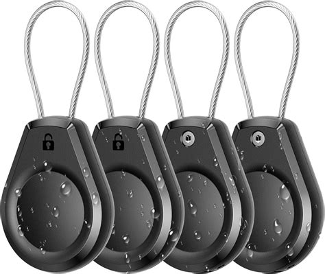 Amazon.com: Waterproof AirTag Keychain Holder - (4 Pack) Air tag Lock ...