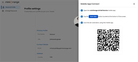 Connect and Configure the miniOrange Self-Service Mobile App