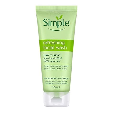 Simple Kind To Skin Refreshing Facial Wash 100 ml | 100% Soap-Free ...