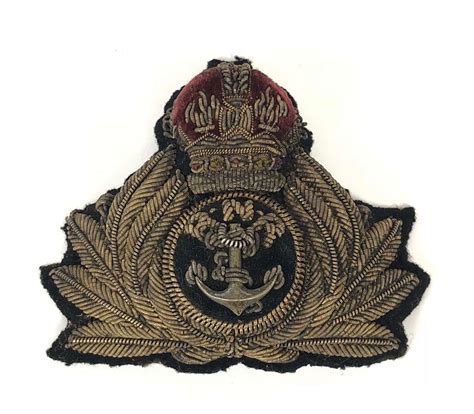 WW1 Royal Naval Reserve RNR Officer’s Cap Badge.