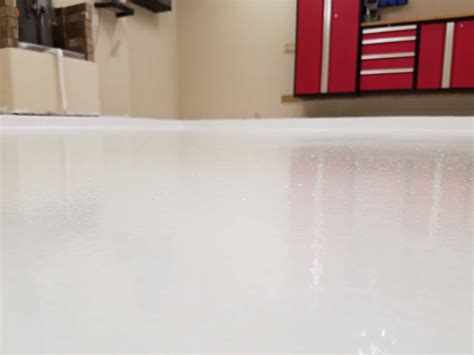 White Garage Floor Coating - Polyurea - Garage Flooring LLC