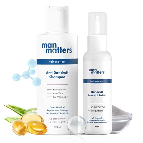 Buy MAN MATTERS ANTI DANDRUFF KIT, DANDRUFF LOTION (60ML) + ANTI ...