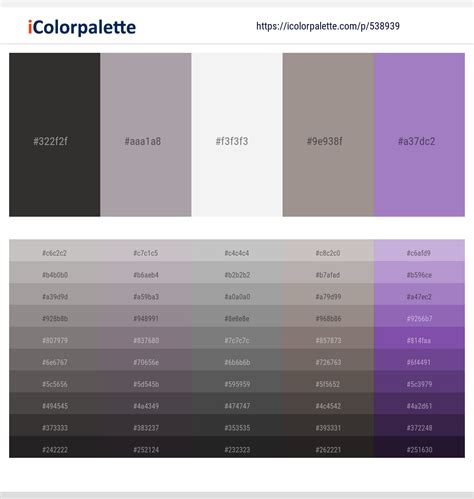 Purple And Gray Color Palette
