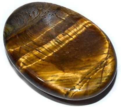 Pyramid Tatva Worry/Thumb Stone - Tiger Eye 1 + 1 Length 35-40mm Worth ...
