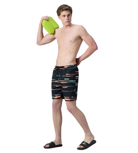 Buy Speedo Men's 4 Way Comfort Stretch Essential Printed Watershorts ...
