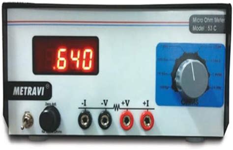 Metravi 53C Digital 1A Micro Ohms Meter : Amazon.in: Industrial ...