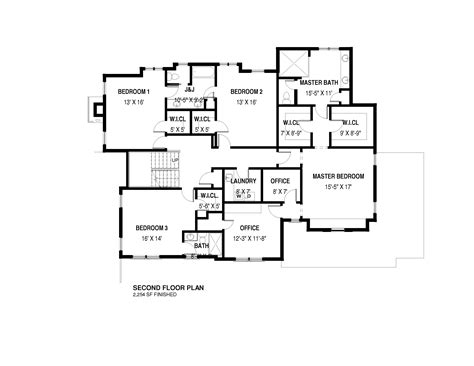 Second Floor Plan - Premier Design Custom Homes