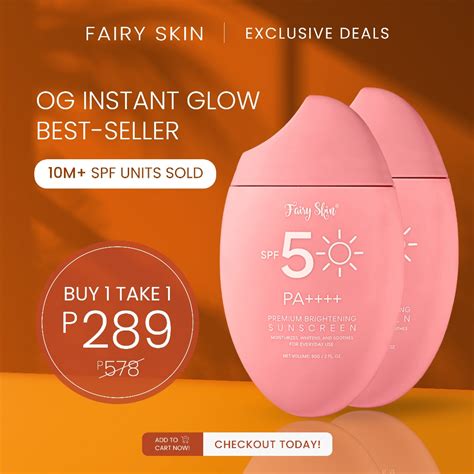 Fairy Skin Premium Brightening Sunscreen SPF 50 PA++++ | Broad-spectrum ...