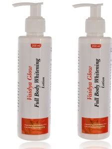 Vaidyaglow FULL Body Whitening Lotion Glutathione & Vitamin C COMBO ...