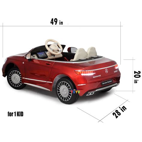 Buy Mercedes Maybach 12V Powered Ride on Car for Kids with Remote ...
