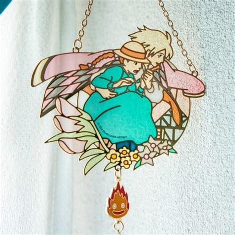 Studio Ghibli Ghibli Howl's Moving Castle Sun Catcher with Stained ...