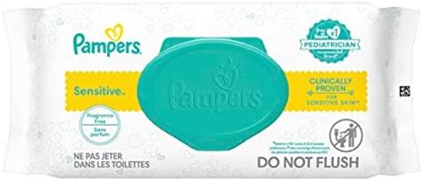 Buy Pampers Sensitive Wipes Travel Pack (8 Packs, 56 Sheets per Pack ...