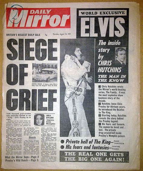 The newspapers the day Elvis died - 9