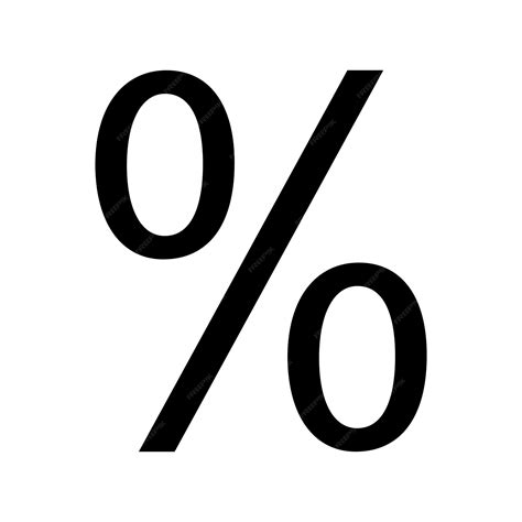 Premium Vector | Math symbol icon percent vector