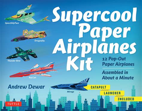 Supercool Paper Airplanes Kit: 12 Pop-Out Paper Airplanes Assembled in ...