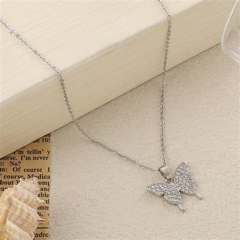Eirene Butterfly Silver Necklace | Salty – Salty Accessories