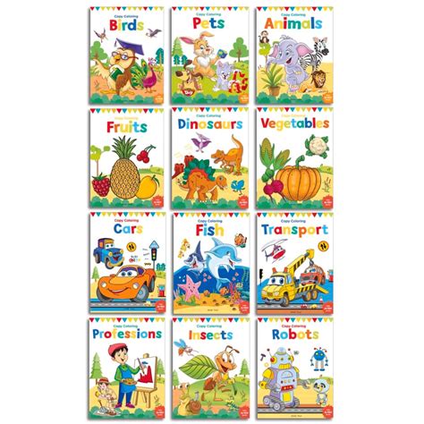 Colouring Books: Pack of 12 Copy Colour Books For Children | Premium ...