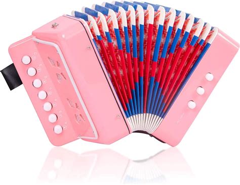 Buy Accordion Kids Toy Accordion Mini Musical Instruments 7 Keys Button ...