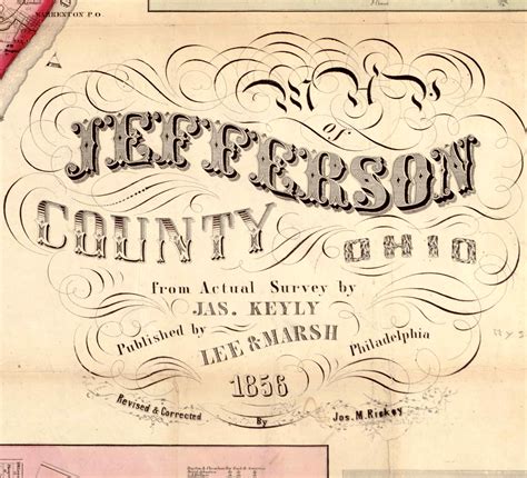 Title of Source Map - Jefferson Co., Ohio 1856 - NOT FOR SALE ...