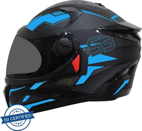 Steelbird SBH-17 Terminator Full Face Graphic Helmet Motorbike Helmet ...