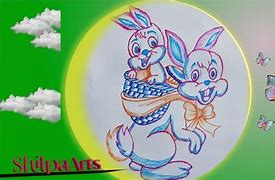 Image result for Easy Way to Draw a Easter Bunny