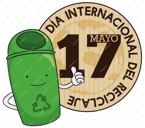 Premium Vector | Button and recycle bin with greeting message promoting ...