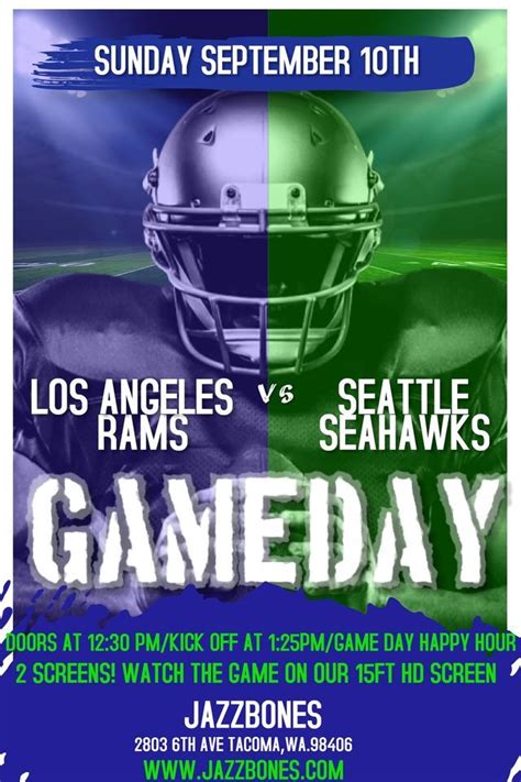 Sunday Football - Seahawks/Rams, Jazzbones, Tacoma, 10 September 2023 ...