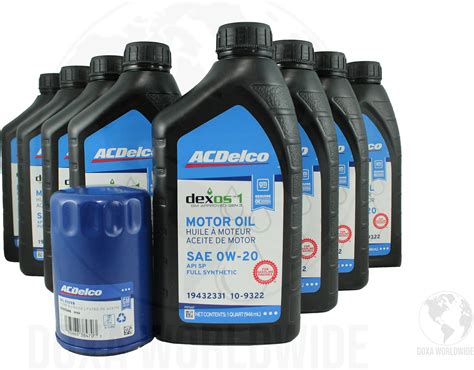 Amazon.com: GM ACDelco 109326 0W-20 dexos1 Gen 3 Full Synthetic Motor ...